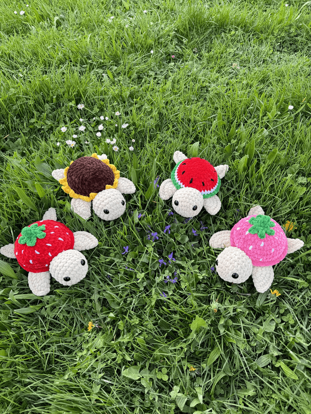 Tortue fruits/fleurs